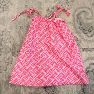 The Beaufort Bonnet Company Pink and White Girls Dress
